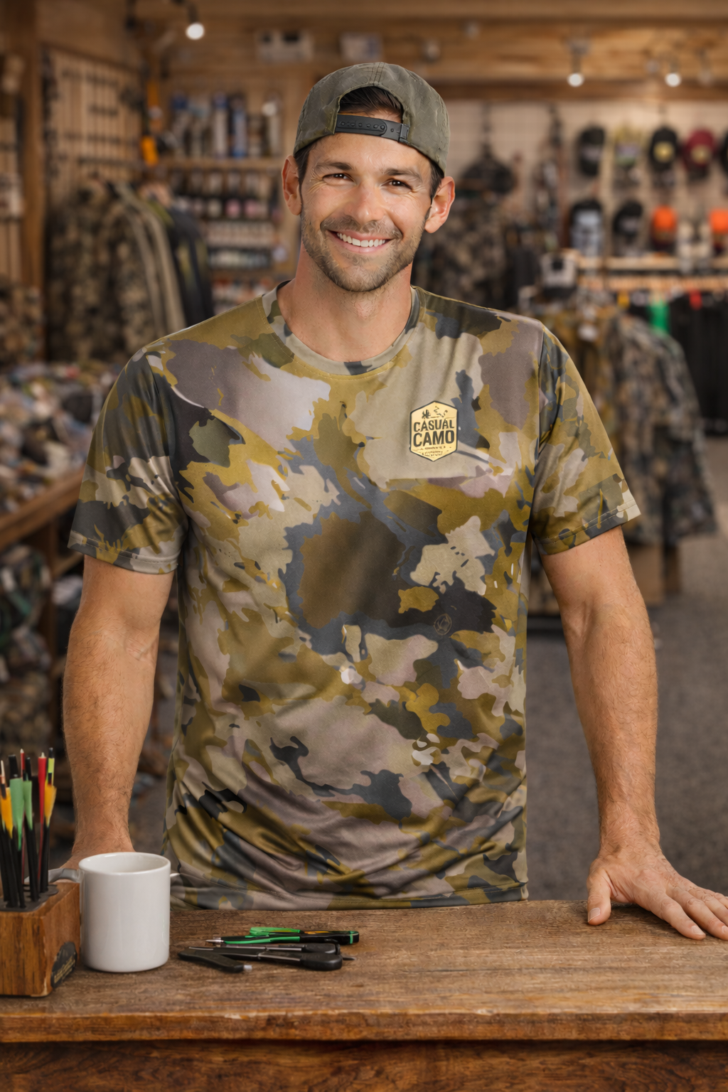 The Casual Camo Company Men’s Cotton Crew Neck