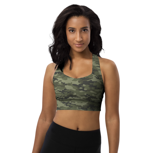 The Casual Camo Company Longline Sports Bra