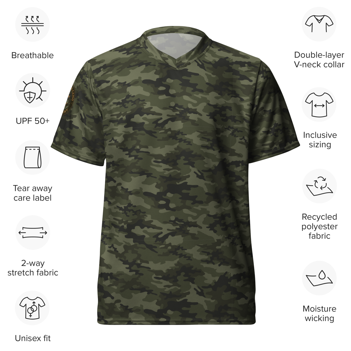 HedgeRow Camo( Military) Sports Jersey